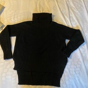 Black knit turtle neck